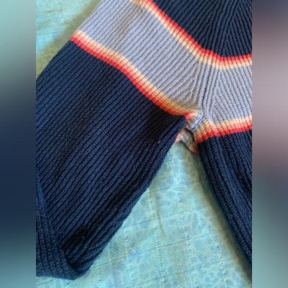 American Eagle Outfitters AE Studio Striped Cropped Sweater - Toasted Coconut - Picture 5 of 8